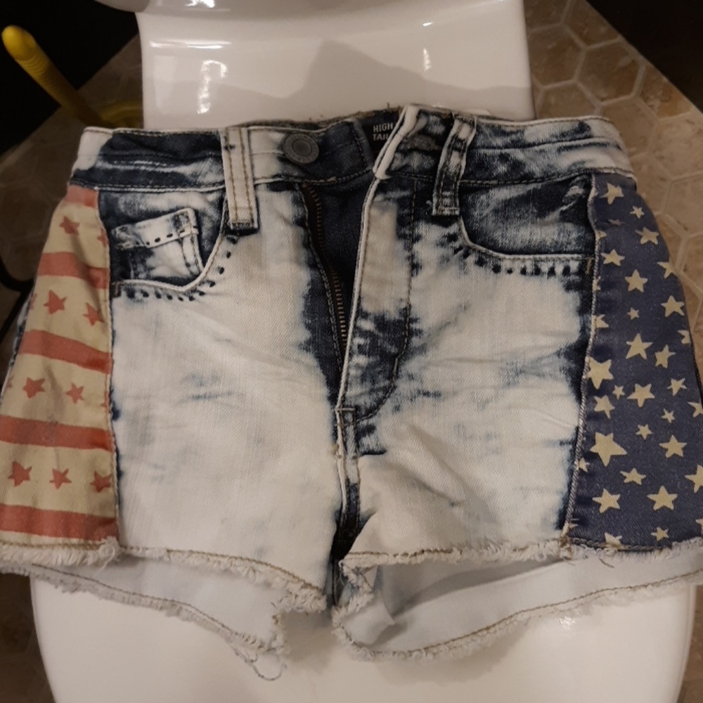 Denim shorts